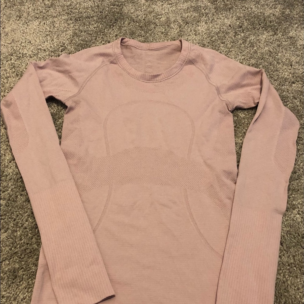 Lululemon swiftly tech long sleeve top - pink